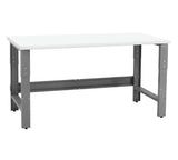 Table & Workbench: 1 Thick Laminate Top, Height Adjustable Bench - 30 D x 48 L x 30 - 36 H - by BenchPro