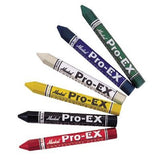 Markal Pro-Ex Extruded Clay Based Crayon, 1/2 Hex, 4-5/8 Length, Yellow (Pack of 12)