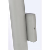 Living District Indoor Modern Home Decorative Raine Integrated Led Wall Sconce - Silver