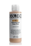 Golden Fluid Acrylic, 4 Ounce Bottle, Iridescent Gold Deep Fine