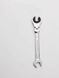FLZOSPER 28mm Metric Fix Tubing Wrench,Flex-Head Gear Wrench, Ratcheting Fix Combination Wrench Spanner