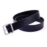 Romp Fashion MenS/WomenS Black P.U Leather Belt For Casual And Partyware