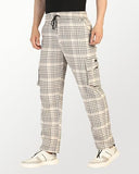 Toplot Men'S Regular Casual Pants (Chex-Trouser-5208-Off 34_Off White,Off White,34,B0DJKV89J5