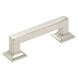 Hickory Hardware Studio Collection Pull 3 Inch Center to Center Polished Nickel Finish