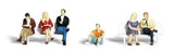 Woodland Scenics HO Scale Scenic Accents Figures/People Set People Sitting (6)