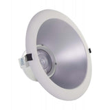 Satco CCT and Wattage Selectable LED Commercial Recessed Downlight, 8 Inches, Silver
