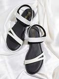 Shoetopia Women'S Block Heel Sandal,White,4,B0BSC8BSX7