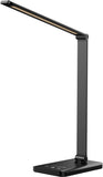 Ambertronix LED Desk Lamp with USB Charging Port, Dimmable Eye-Caring Reading Desk Light for Home, with 5 Brightness Level & 3 L