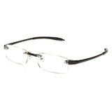Visualites 1 Black 2.25 Power Lightweight Rimless Reading Glasses For Men and Women