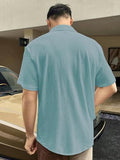 Dhruvi Trendz Mens Polly Cotton Men'S Casual Shirt Regular Fit Casual (Dt-Ms-6130_Blue_L)