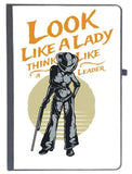 Udnag Ruled Notebook Diary Leader Lady | Look Like A Lady And Think Like A Leader, [A5 80Pages 80Gsm]