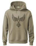 Adro Men'S Cotton Neck Hooded Sweatshirt (H24-Bird-Be_Beige,BeigeApparel,S