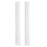 HARFINGTON 2pcs Acrylic Clay Roller 9 Inch x 1 Inch Solid NonStick Plastic Round Tube Roller Polymer Clay Rod Fondant Rolling P