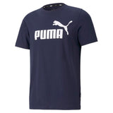 Puma Men'S Essentials Logo T-Shirt (Available In Big & Tall), Navy, Medium