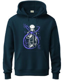 Adro Men'S Cotton Blend Neck Hooded Sweatshirt (H24-Ani-Sb_Teal