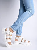 Shoetopia Girls Status White Platform - 4 Uk (Girls-Status-White),White,4,B0CRRC1922