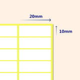 15 Sheets Rectangular Printable Label Stickers 0.78 x 0.39 1680pcs Removable Self Adhesive Small Labels for Bottle Jar File