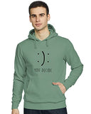 Adro Men'S You Decide Printed Hooded Neck Cotton Hoodies Sweatshirts (H21-M-Dec-Pt_Pista_L)