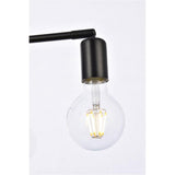 Living District Cairo 4-Light Mid-Century Metal Pendant In Black
