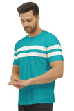 Lookmark Men'S Combo Cotton Blend Sky Blue & Yellow Color Printed Striped Polo Tshirt(Mt04-Mt02),Sky Blue-Yellow29Apparel,S