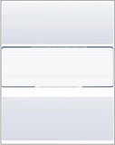 Business Voucher Check Stock - 1000 Sheets, Check in Middle, Steel Blue Pinstripe