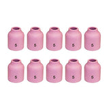 WeldingCity 10-pk Ceramic Cup (Alumina) 53N59#5 5/16 for Gas Lens Setup in TIG Welding Torch 9, 20 and 25