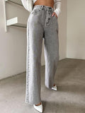 Kotty Women'S Cotton Lycra Blend Relaxed Fit Stretchable Jeans(Grey,28)