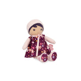 Kaloo Tendresse - My First Fabric Doll Violette 10Tall - Black Hair and Floral Dress - Washable - Ages 0+ - K200001