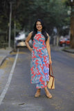 Anni Designer Women'S Rayon Viscose Straight Printed Kurta With Pant (Vcm Peach_Xl_Peach_X-Large),Peach,XL,Rayon,Regular,