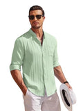 Leriya Fashion Men'S Solid Regular Fit Shirt (Lf-Ms-6242_Green