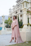 Gosriki Women'S Rayon Blend Solid Straight Kurta With Pant & Dupatta (Raja Saab Beige-Vks06-Gs_Xxl_Beige_Xx-Large),Beige,2,B0DRNNSRMG