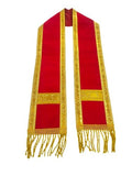 Priyakant Safawala Red Colour Shawl For Ganesh Ji Pooja, Navratri, Durga Pooja, Laxmi Puja Items (Shela,Uparna,Khes,Patka) All G