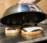 12 Inch Heavy Duty Cheese Melting Dome - Stainless Steel Griddle Grill Accessories - Durable Round Basting, Steaming Cover - Hea