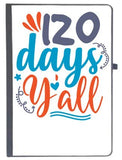 Udnag Ruled Notebook Diary You All | 120 Days Yalll, [A5 80Pages 80Gsm]
