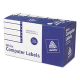 Avery 1Across Dot Matrix Printer Addressing Labels, 4 x 115/16, White, 5000/Box
