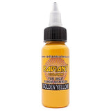 Radiant Colors Tattoo Ink Professional Tattooing Inks Fluid Vegan Pigments 1/2 oz Half Ounce Golden Yellow