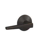Schlage Custom FC21 ELR 716 KIN Eller Lever with Kinsler Trim Hall-Closet and Bed-Bath Lock, Aged Bronze