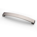 ANGSTROM 5-Pack Curved Arch Cabinet Pulls, Zinc Handle Bar 5 Inch (Brushed Nickel)