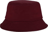 Missby KidS Cotton Classic Packable Beach Sun Hat (410 Years) (Burgundy)