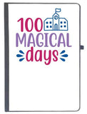 Udnag Ruled Notebook Diary Teacher Student | 100 Magical Dayssss, [A5 80Pages 80Gsm]