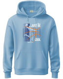 Adro Men'S Cotton Blend Neck Hooded Sweatshirt (H24-Bcl-Sk_Sky Blue
