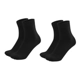 Mukhaksh (Pack Of 2 Pairs = 4 Socks Women Girls Cotton Black Ankle Length Socks