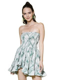 Oomph! Women'S Western & Fusion Wear Smocked Mini Dress For Women Western Green - Md934,Forest GreenApparel,L