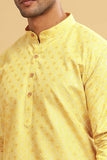 Be Active Men'S Cotton Regular Kurta (C-399-2_Yellow-1 Yellow-1 L