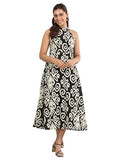 Libas Women'S Cotton Midi Dress (29597 Black