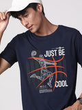 Adro Men'S Graphic Printed 100% Cotton T-Shirt - Regular Fit, Printed T-Shirts For Men (Rn24-Bcl-Nb_Navy_2Xl)