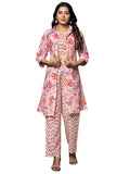 GRECIILOOKS 3 Piece Co-Ord Set for Women | Formal/Office Co-Ord Set for Women | Blazer Co-Ord Set for Women | Designer Kurta Set