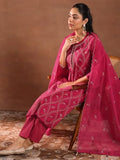 Libas Women'S Chanderi Silk Kurta Set (49470 Pink 2Xl