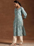 Libas Women'S Silk Regular Kurta (29217_Blue Blue 2Xl