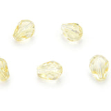 24pcs Adabele Austrian 8mm Faceted Teardrop Crystal Beads Jonquil Yellow Compatible with 5500 Swarovski Crystals Preciosa